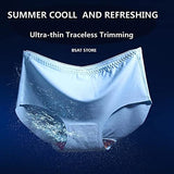 Women's Ice Silk Blend Invisible Lines No Show Hipster Panty (Pack of 3)