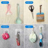 Wall Mount Screw Hooks for Kitchen Bathroom Bedroom Living Room 30 Pcs